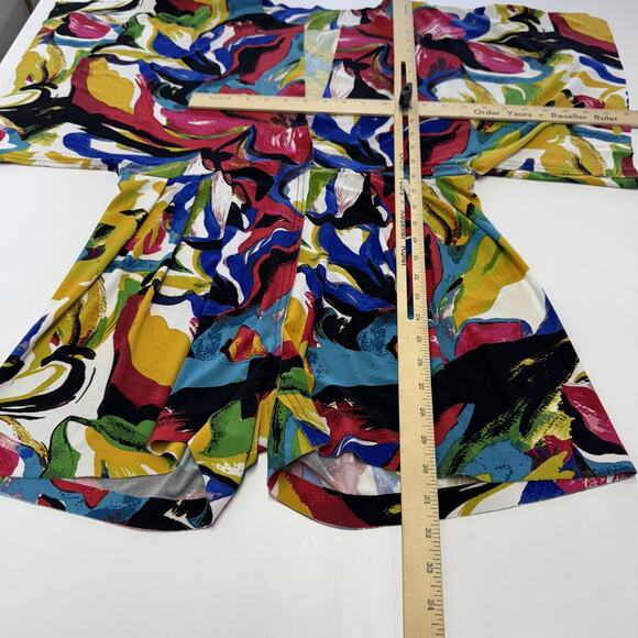 KAMALIKULTURE Norma Kamali Romper Womens Medium Rectangle Plissierter Playsuit - Picture 8 of 9